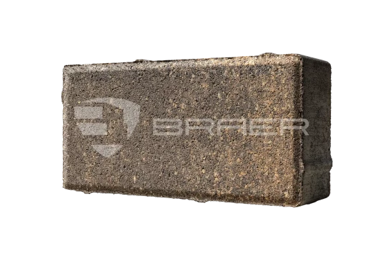 Тротуарная плитка Braer Прямоугольник, Color Mix Каштан, 40 мм - «Компания Камнеград» - Изображение 2