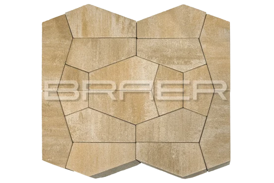 Тротуарная плитка Braer Витраж, Color Mix Плато, 80 мм - «Компания Камнеград» - Изображение 2
