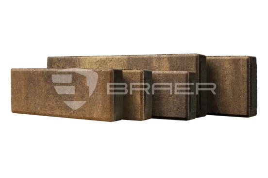 Тротуарная плитка Braer Домино, Color Mix Каштан, 60 мм - «Компания Камнеград» - Изображение 2