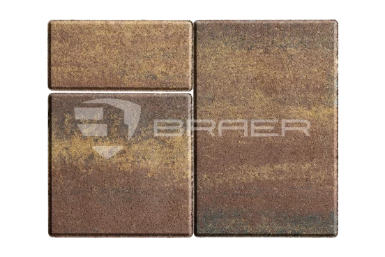 Тротуарная плитка Braer Старый город Ландхаус, Color Mix Мальва, 80 мм - «Компания Камнеград» - Изображение 1