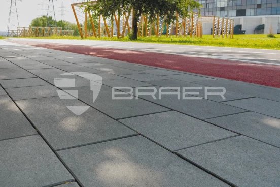 Тротуарная плитка Braer Сити 600 x 300, Серый, 80 мм - «Компания Камнеград» - Изображение 4