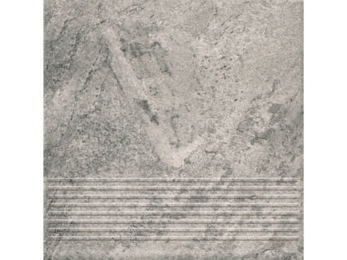 Клинкерная ступень с насечками Paradyz Mattone Pietra, Grafit, 300×300×8,5 мм - «Компания Камнеград»