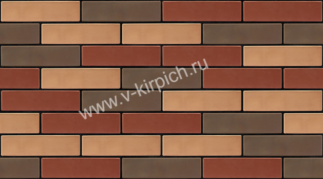 Кирпич лицевой керамический МИКС 4 (терракотовый, бордо, гляссе) Воротынск - «Компания Камнеград» - Изображение 5