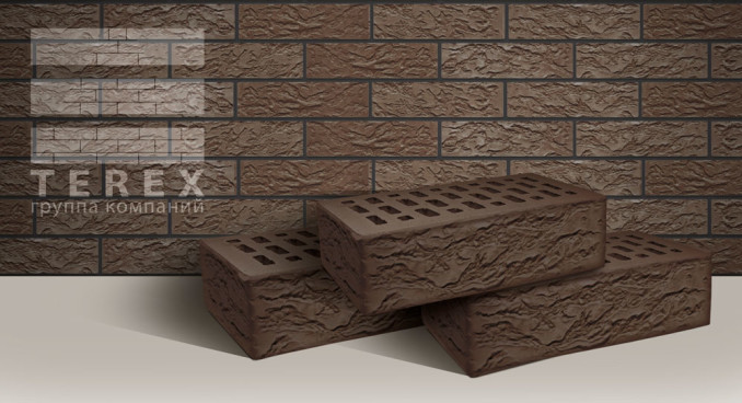 Кирпич TEREX Мокко кантри - «Компания Камнеград»