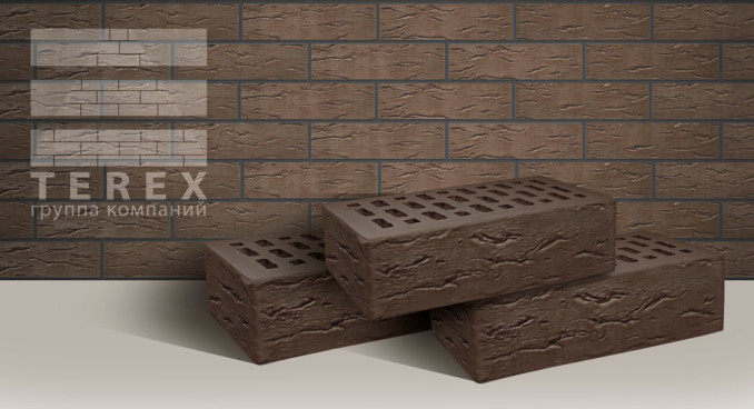 Кирпич TEREX Мокко рустик - «Компания Камнеград»
