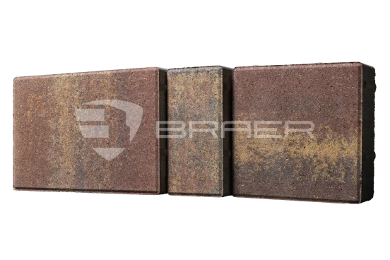 Тротуарная плитка Braer Старый город Ландхаус, Color Mix Мальва, 60 мм - «Компания Камнеград» - Изображение 2