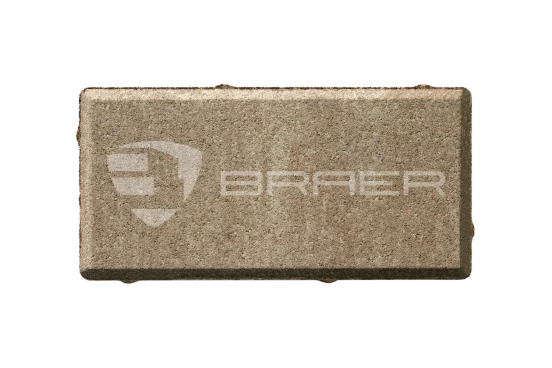 Тротуарная плитка Braer Прямоугольник, Color Mix Миндаль, 60 мм - «Компания Камнеград» - Изображение 1