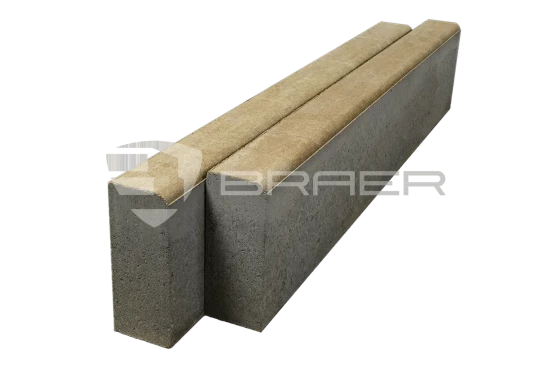 Бордюр тротуарный Braer БР 100.20.8, Color Mix Миндаль - «Компания Камнеград» - Изображение 1
