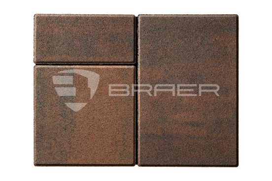 Тротуарная плитка Braer Старый город Ландхаус, Color Mix Закат, 60 мм - «Компания Камнеград» - Изображение 1