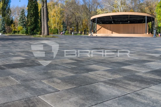 Тротуарная плитка Braer Сити 600 х 300, Color Mix Ночь, 80 мм - «Компания Камнеград» - Изображение 4