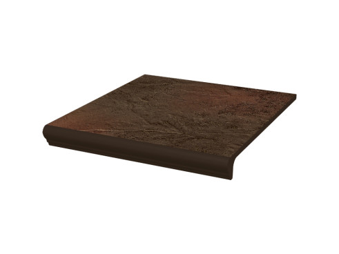 Клинкерная ступень с капиносом Paradyz Semir, Brown, 330×300×11 мм - «Компания Камнеград»