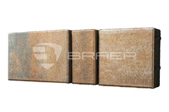 Тротуарная плитка Braer Старый город Ландхаус, Color Mix Койот, 80 мм - «Компания Камнеград» - Изображение 2