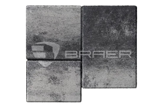 Тротуарная плитка Braer Старый город Венусбергер, Color Mix Ночь, 40 мм - «Компания Камнеград» - Изображение 1