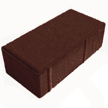 Брусчатка «Кирпич» 200x100x60 (2,6 кг.) шоколадная - «Компания Камнеград»